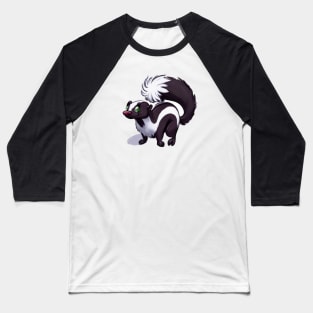 Cute Skunk Drawing Baseball T-Shirt